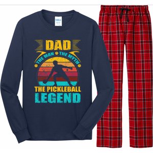 Dad The Man The Myth The Pickleball Legend Long Sleeve Pajama Set