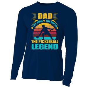 Dad The Man The Myth The Pickleball Legend Cooling Performance Long Sleeve Crew