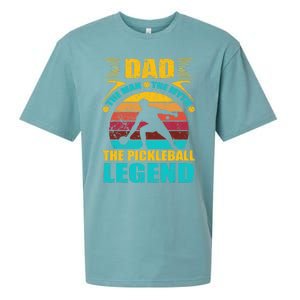 Dad The Man The Myth The Pickleball Legend Sueded Cloud Jersey T-Shirt