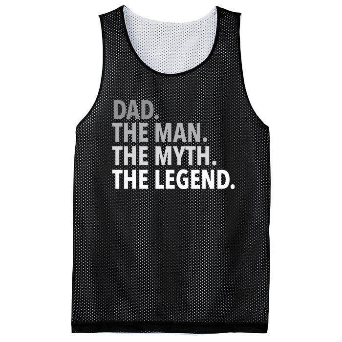 Dad The Man The Myth The Legend Mesh Reversible Basketball Jersey Tank