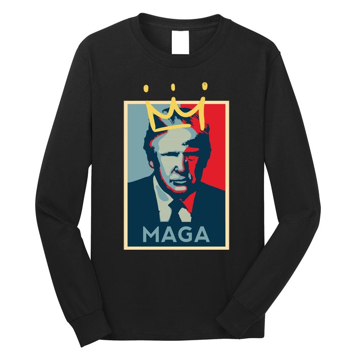 Donald Trump MAGA KING | Make America Great Again | Trump 2024 Long Sleeve Shirt