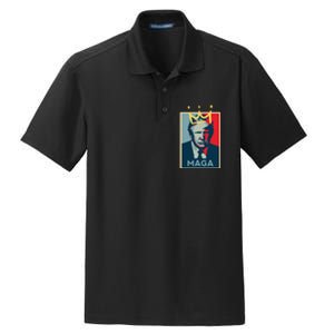 Donald Trump MAGA KING | Make America Great Again | Trump 2024 Dry Zone Grid Polo