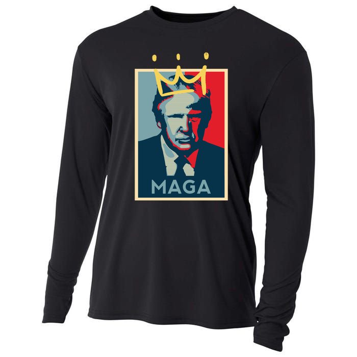 Donald Trump MAGA KING | Make America Great Again | Trump 2024 Cooling Performance Long Sleeve Crew