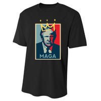 Donald Trump MAGA KING | Make America Great Again | Trump 2024 Performance Sprint T-Shirt