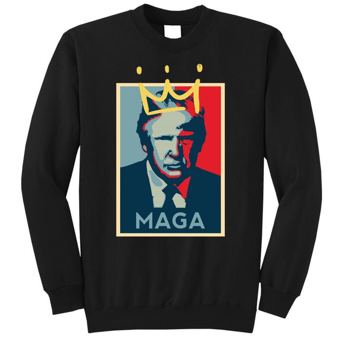 Donald Trump MAGA KING | Make America Great Again | Trump 2024 Tall Sweatshirt