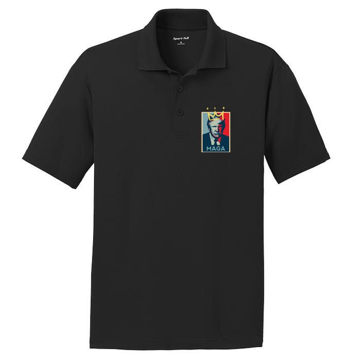 Donald Trump MAGA KING | Make America Great Again | Trump 2024 PosiCharge RacerMesh Polo