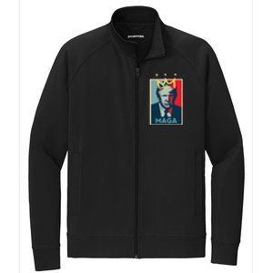 Donald Trump MAGA KING | Make America Great Again | Trump 2024 Stretch Full-Zip Cadet Jacket