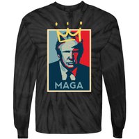 Donald Trump MAGA KING | Make America Great Again | Trump 2024 Tie-Dye Long Sleeve Shirt