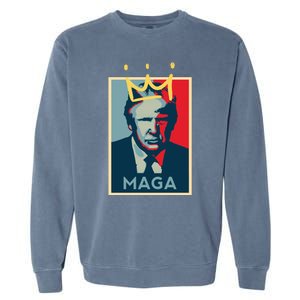 Donald Trump MAGA KING | Make America Great Again | Trump 2024 Garment-Dyed Sweatshirt