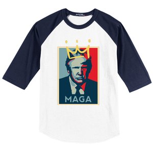 Donald Trump MAGA KING | Make America Great Again | Trump 2024 Baseball Sleeve Shirt