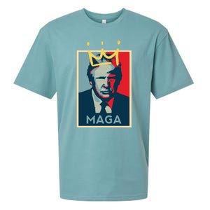 Donald Trump MAGA KING | Make America Great Again | Trump 2024 Sueded Cloud Jersey T-Shirt