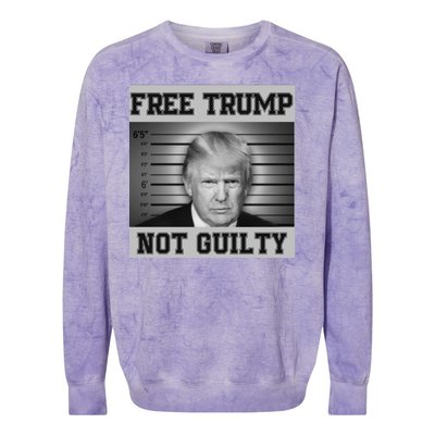 Donald Trump Mug Shot Legend Trump Mugshot 2024 Colorblast Crewneck Sweatshirt