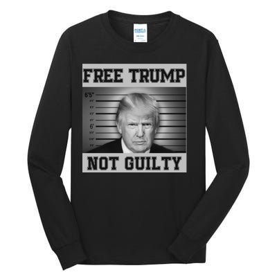 Donald Trump Mug Shot Legend Trump Mugshot 2024 Tall Long Sleeve T-Shirt