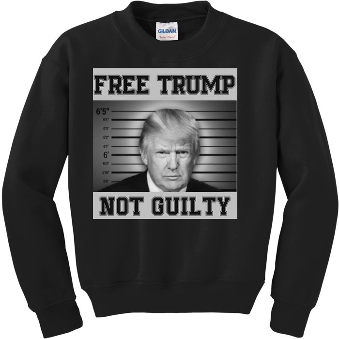 Donald Trump Mug Shot Legend Trump Mugshot 2024 Kids Sweatshirt