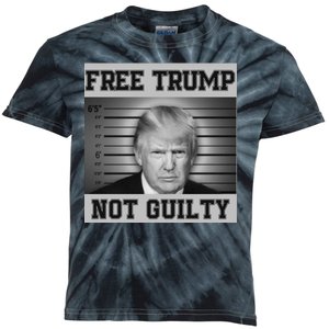 Donald Trump Mug Shot Legend Trump Mugshot 2024 Kids Tie-Dye T-Shirt