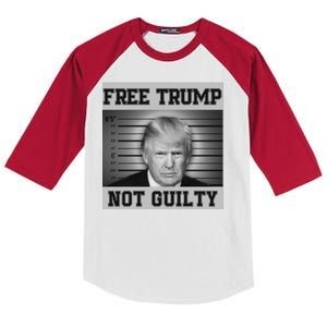 Donald Trump Mug Shot Legend Trump Mugshot 2024 Kids Colorblock Raglan Jersey