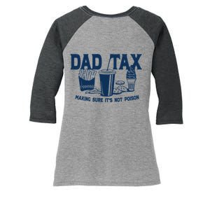 Dad Tax Making Sure Its Not Poison Women's Tri-Blend 3/4-Sleeve Raglan Shirt