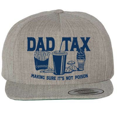 Dad Tax Making Sure Its Not Poison Wool Snapback Cap