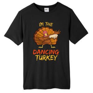 Dancing Turkey Matching Family Group Thanksgiving Party Pj Tall Fusion ChromaSoft Performance T-Shirt