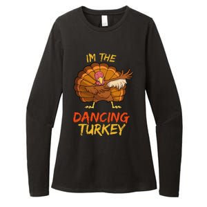 Dancing Turkey Matching Family Group Thanksgiving Party Pj Womens CVC Long Sleeve Shirt