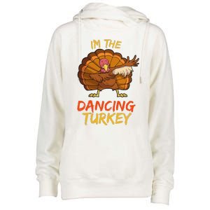 Dancing Turkey Matching Family Group Thanksgiving Party Pj Womens Funnel Neck Pullover Hood