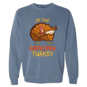 Dancing Turkey Matching Family Group Thanksgiving Party Pj Garment-Dyed Sweatshirt