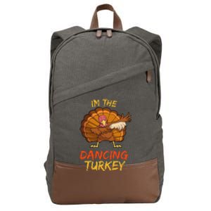 Dancing Turkey Matching Family Group Thanksgiving Party Pj Cotton Canvas Backpack