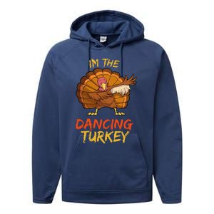 Dancing Turkey Matching Family Group Thanksgiving Party Pj Performance Fleece Hoodie