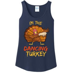 Dancing Turkey Matching Family Group Thanksgiving Party Pj Ladies Essential Tank