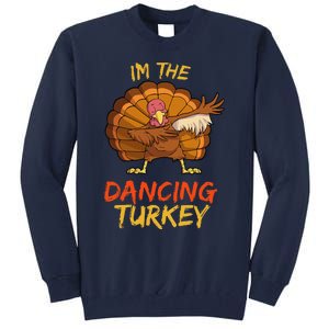 Dancing Turkey Matching Family Group Thanksgiving Party Pj Tall Sweatshirt