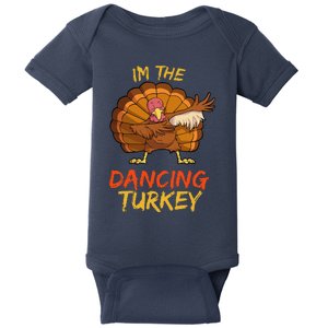 Dancing Turkey Matching Family Group Thanksgiving Party Pj Baby Bodysuit