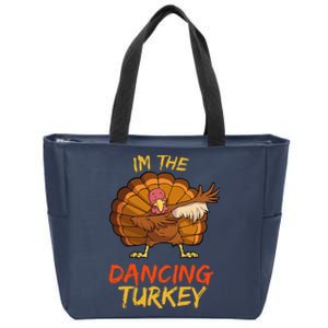 Dancing Turkey Matching Family Group Thanksgiving Party Pj Zip Tote Bag