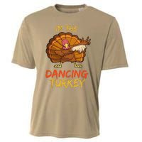 Dancing Turkey Matching Family Group Thanksgiving Party Pj Cooling Performance Crew T-Shirt