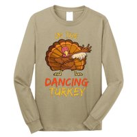 Dancing Turkey Matching Family Group Thanksgiving Party Pj Long Sleeve Shirt