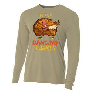 Dancing Turkey Matching Family Group Thanksgiving Party Pj Cooling Performance Long Sleeve Crew