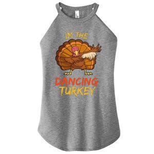 Dancing Turkey Matching Family Group Thanksgiving Party Pj Women's Perfect Tri Rocker Tank