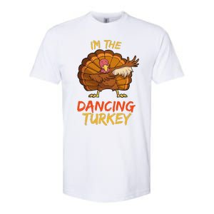 Dancing Turkey Matching Family Group Thanksgiving Party Pj Softstyle CVC T-Shirt