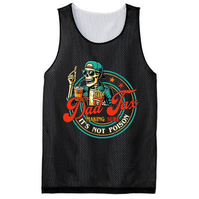 Dad Tax Making Sure It's Not Poison Funny Mesh Reversible Basketball Jersey Tank