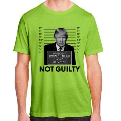 Donald Trump Mugshot Not Guilty Trump Supporter Adult ChromaSoft Performance T-Shirt