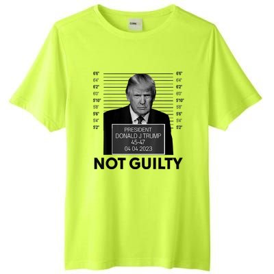 Donald Trump Mugshot Not Guilty Trump Supporter Tall Fusion ChromaSoft Performance T-Shirt