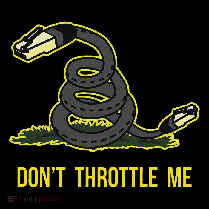 Don't Throttle Me Net Neutrality Ethernet Cable T-Shirt