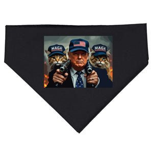 Donald Trump Make Cats Safe Again Red Hat 2024 Debate Funny USA-Made Doggie Bandana