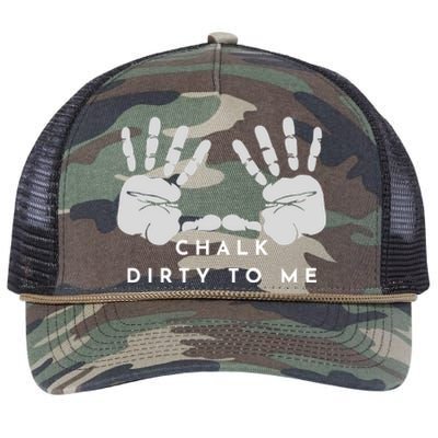 Dirty To Me Chalk Hands Retro Rope Trucker Hat Cap