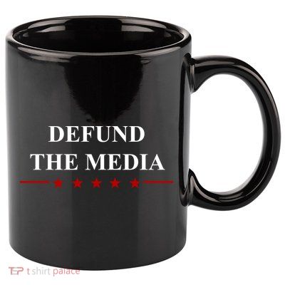 Defund The Media USA Star 11oz C Handle Ceramic Mug