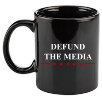 Defund The Media USA Star 11oz C Handle Ceramic Mug