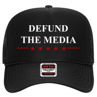 Defund The Media USA Star Trucker Hat