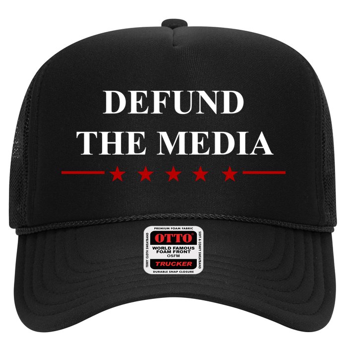 Defund The Media USA Star Trucker Hat