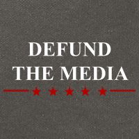Defund The Media USA Star Cotton Canvas Backpack
