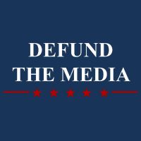 Defund The Media USA Star 7 Panel Mesh Trucker Snapback Hat