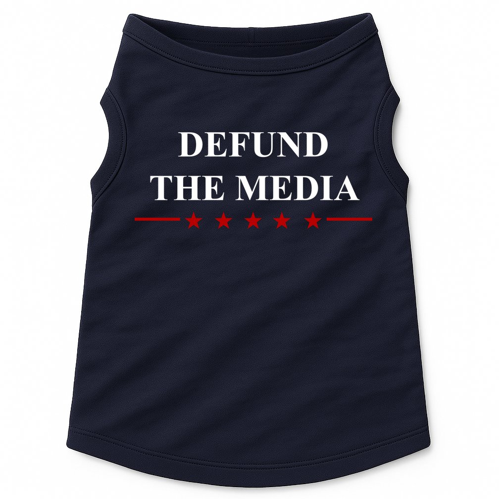 Defund The Media USA Star Doggie Tank